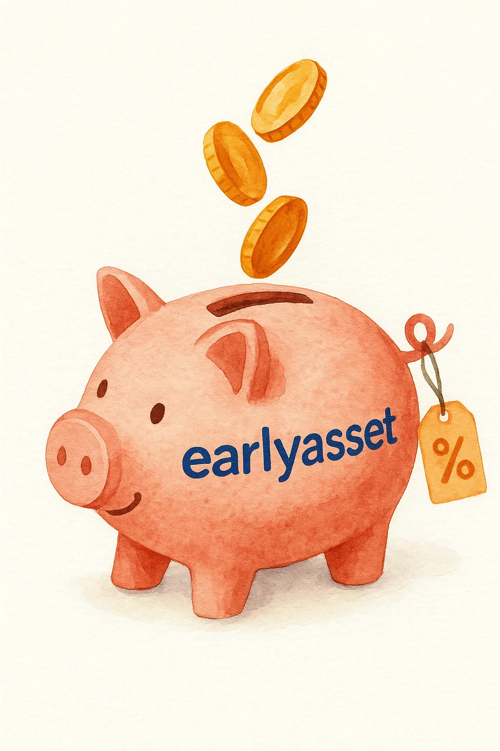 A piggy bank representing an ESPP, illustrating how employees can save and invest in company stock.